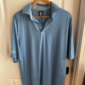 FootJoy - Short Sleeve Men's Light Blue Golf Polo - Size X-Large